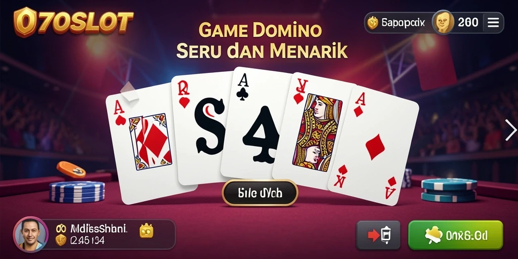 Screenshot gameplay 070SLOT menampilkan momen seru permainan Domino.