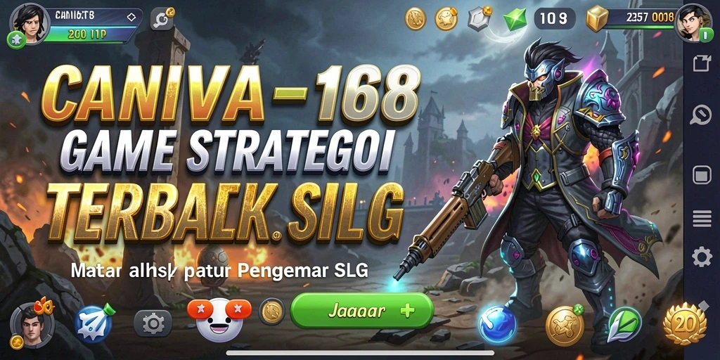 Tampilan menarik dari gameplay SLG di CANVA168.