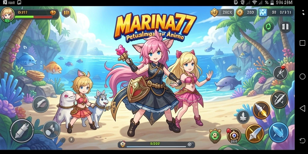 Tampilan menarik dari gameplay Anime MARINA77 yang seru.