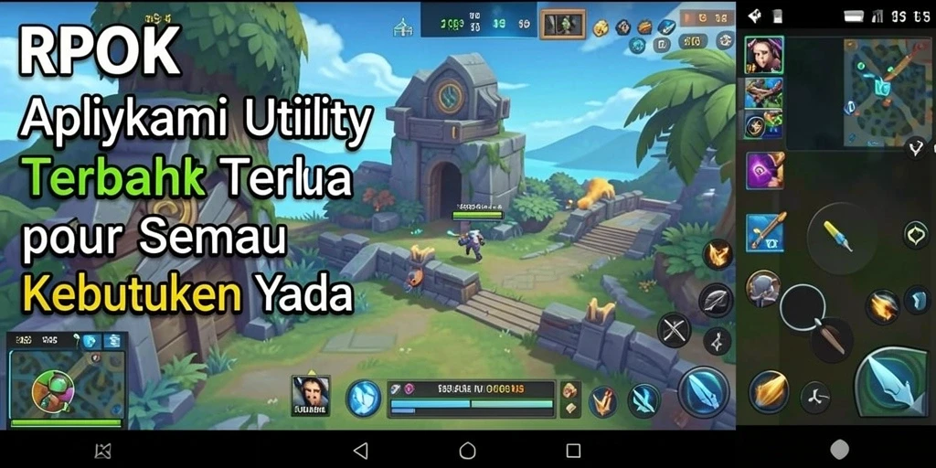 Tampilan utama RPOK menunjukkan fitur-fitur Utility yang bermanfaat.