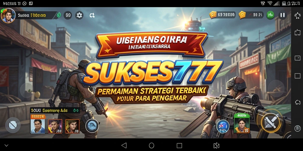 Screenshot gameplay strategi SUKSES777 yang menampilkan taktik pertempuran.