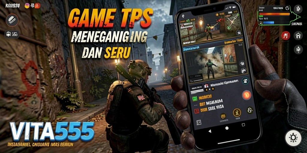 Tampilan mendebarkan dari gameplay TPS VITA555.